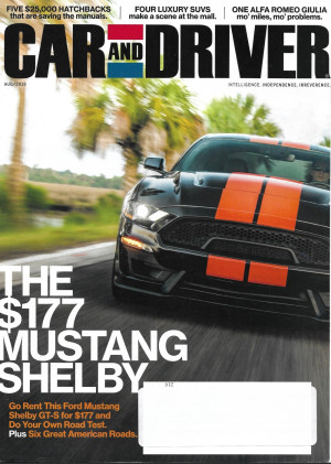 CAR & DRIVER 2019 AUG - HONDA CIVIC SPORT, HYUNDAI ELANTRA GT-NLINE, MAZDA 3